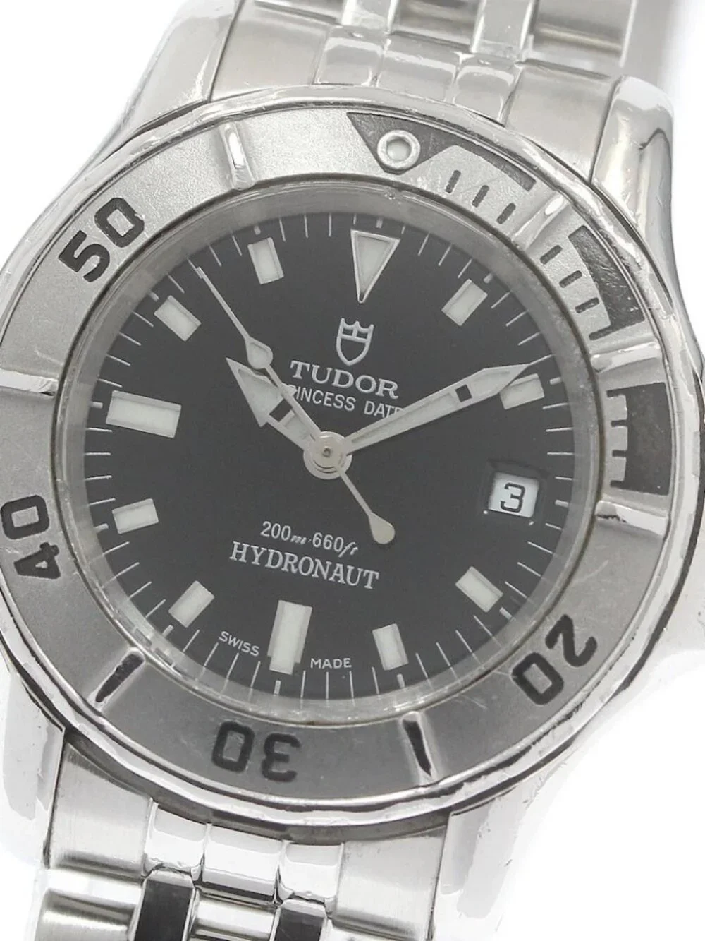 TUDOR Princess Date Hydro Note 99090P Date black Dial Automatic Ladies _962477